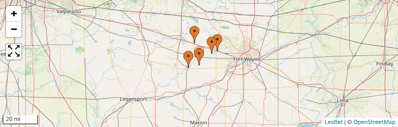 Related schools map