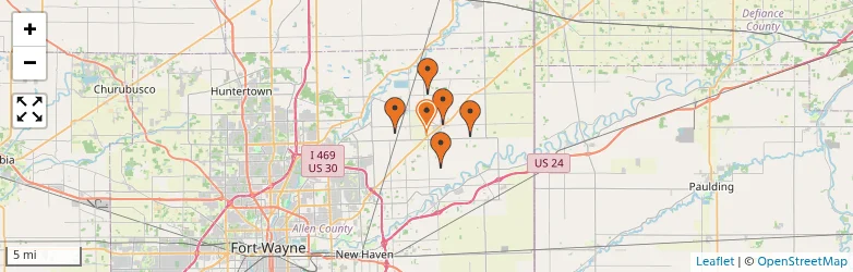 Related schools map
