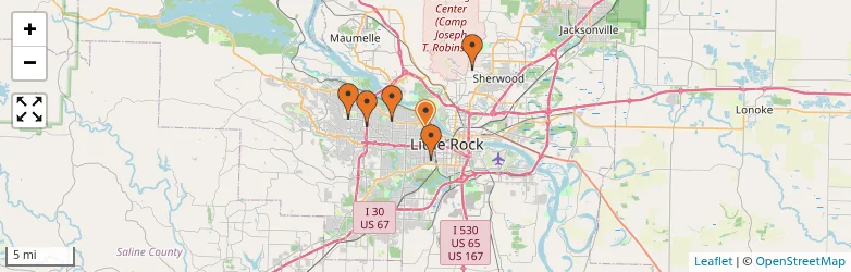Related schools map