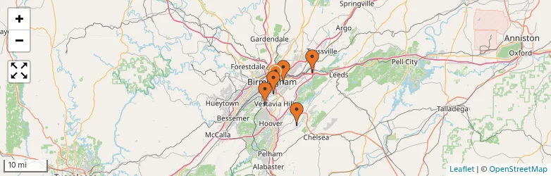 Related schools map