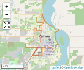 Area schools map