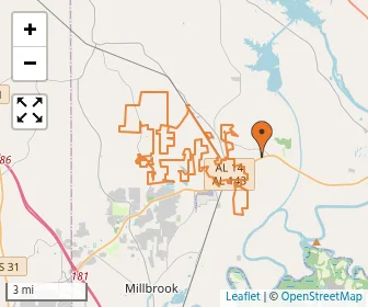 Area schools map