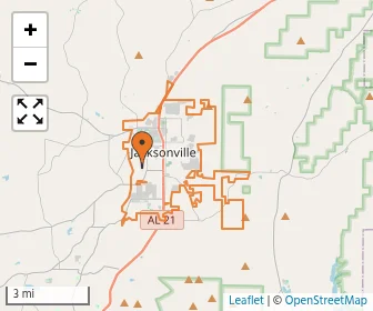 Area schools map