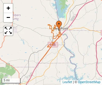 Area schools map