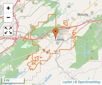 Area schools map