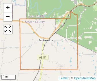 Area schools map