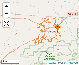 Area schools map