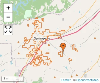Area schools map
