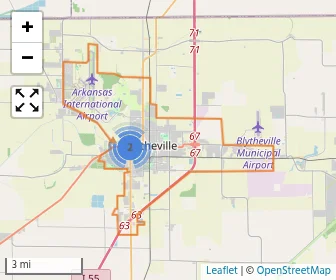 Area schools map