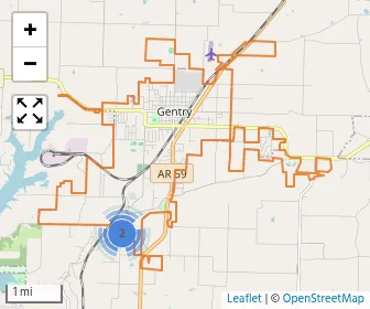 Area schools map