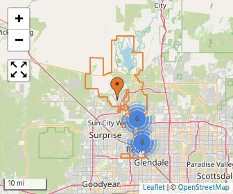 Area schools map
