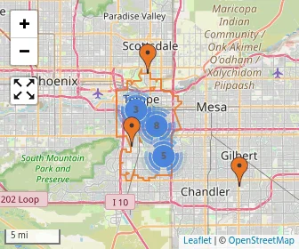 Area schools map