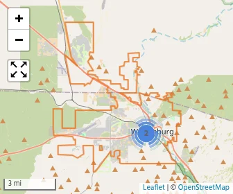 Area schools map