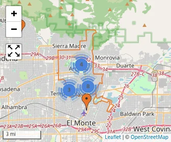 Area schools map