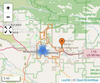 Area schools map