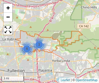 Area schools map