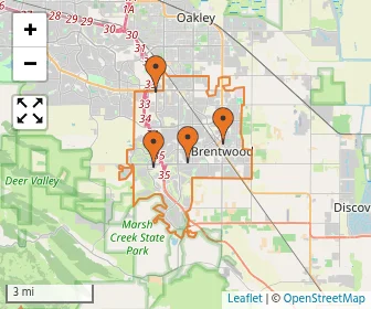 Area schools map