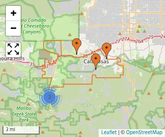 Area schools map