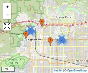 Area schools map