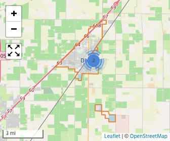 Area schools map