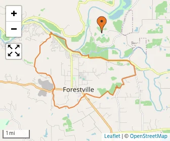 Area schools map