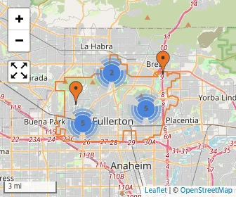 Area schools map