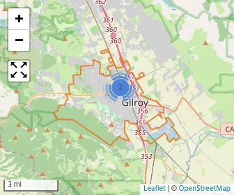 Area schools map