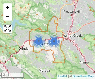 Area schools map