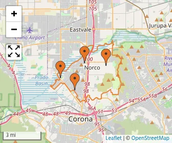 Area schools map