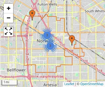 Area schools map