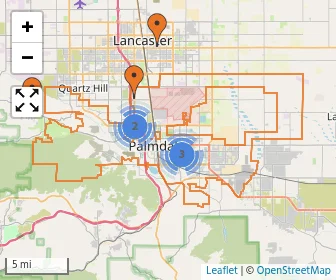 Area schools map