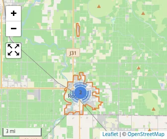 Area schools map