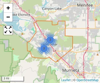 Area schools map