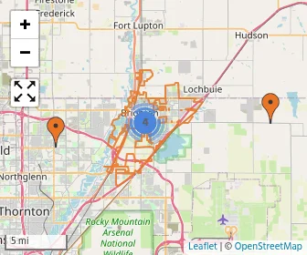 Area schools map