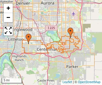Area schools map