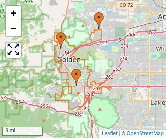 Area schools map
