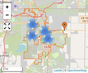 Area schools map