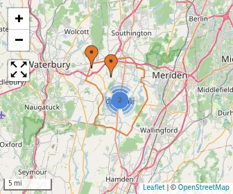 Area schools map