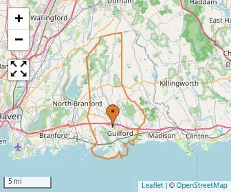 Area schools map