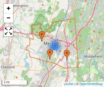 Area schools map