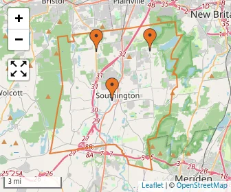 Area schools map