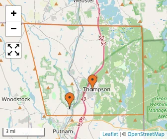 Area schools map