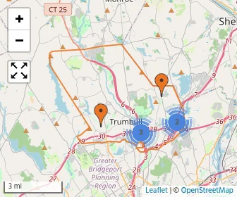 Area schools map