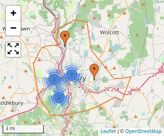 Area schools map