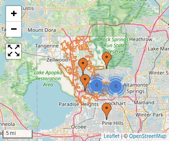 Area schools map