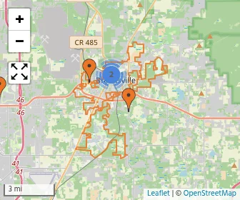 Area schools map