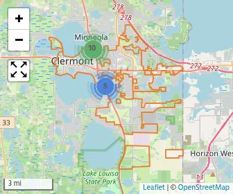 Area schools map