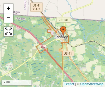 Area schools map
