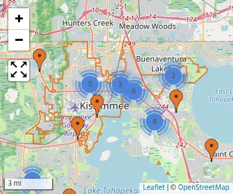 Area schools map