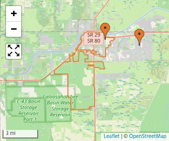 Area schools map